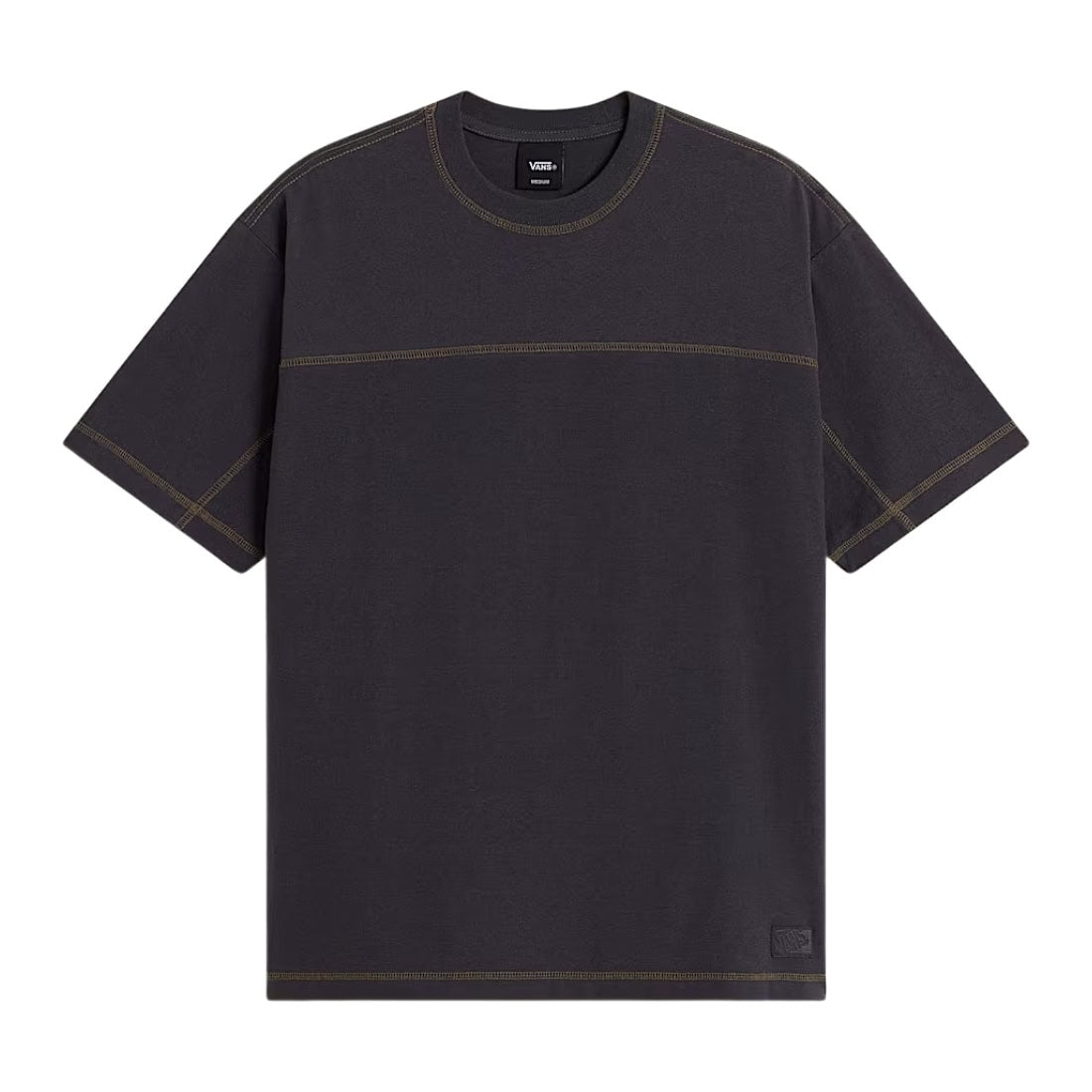 Vans Contrast Stitch Loose T-Shirt - Charcoal - Mens Graphic T-Shirt by Vans