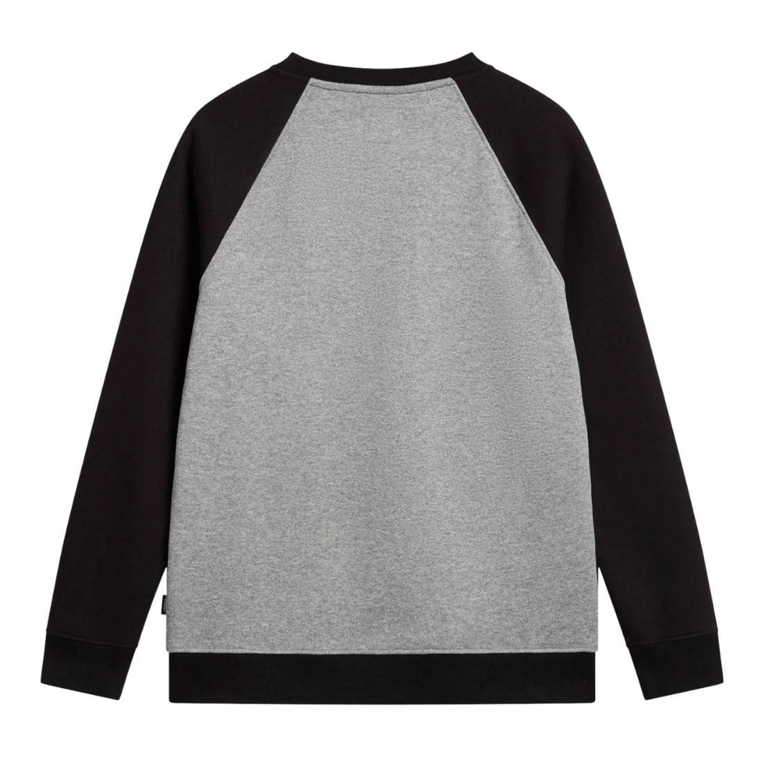 Vans Core Basic Raglan Crew - Black/Cement Heather - Mens Crew Neck Sweatshirt by Vans
