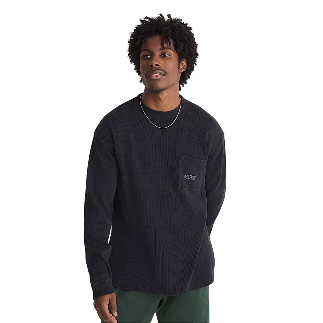 Vans Core Thermal Longsleeve - Black - Mens Crew Neck Sweatshirt by Vans