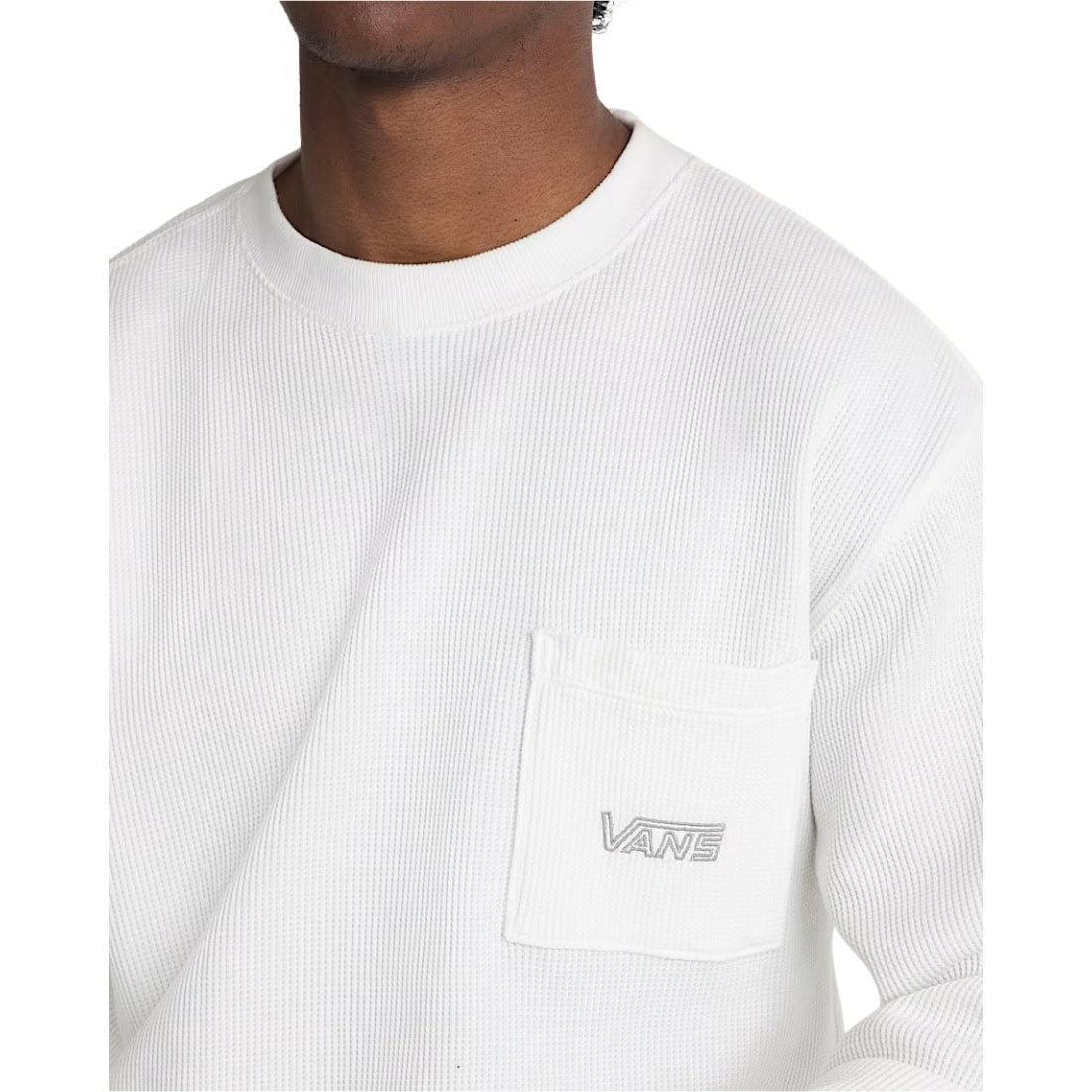 Vans Core Thermal Longsleeve - Marshmallow - Mens Crew Neck Sweatshirt by Vans