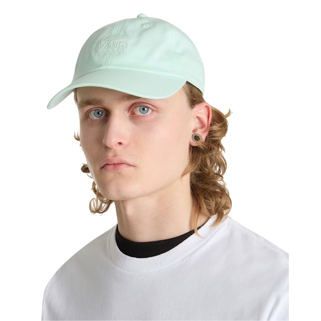 Vans Court Side Curved Bill Jockey Cap - Hint Of Mint Green - Strapback Cap by Vans One Size