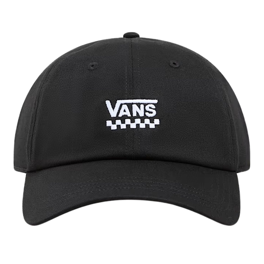 Vans Court Side Curved Bill Jockey Cap - Black - Strapback Cap by Vans One Size