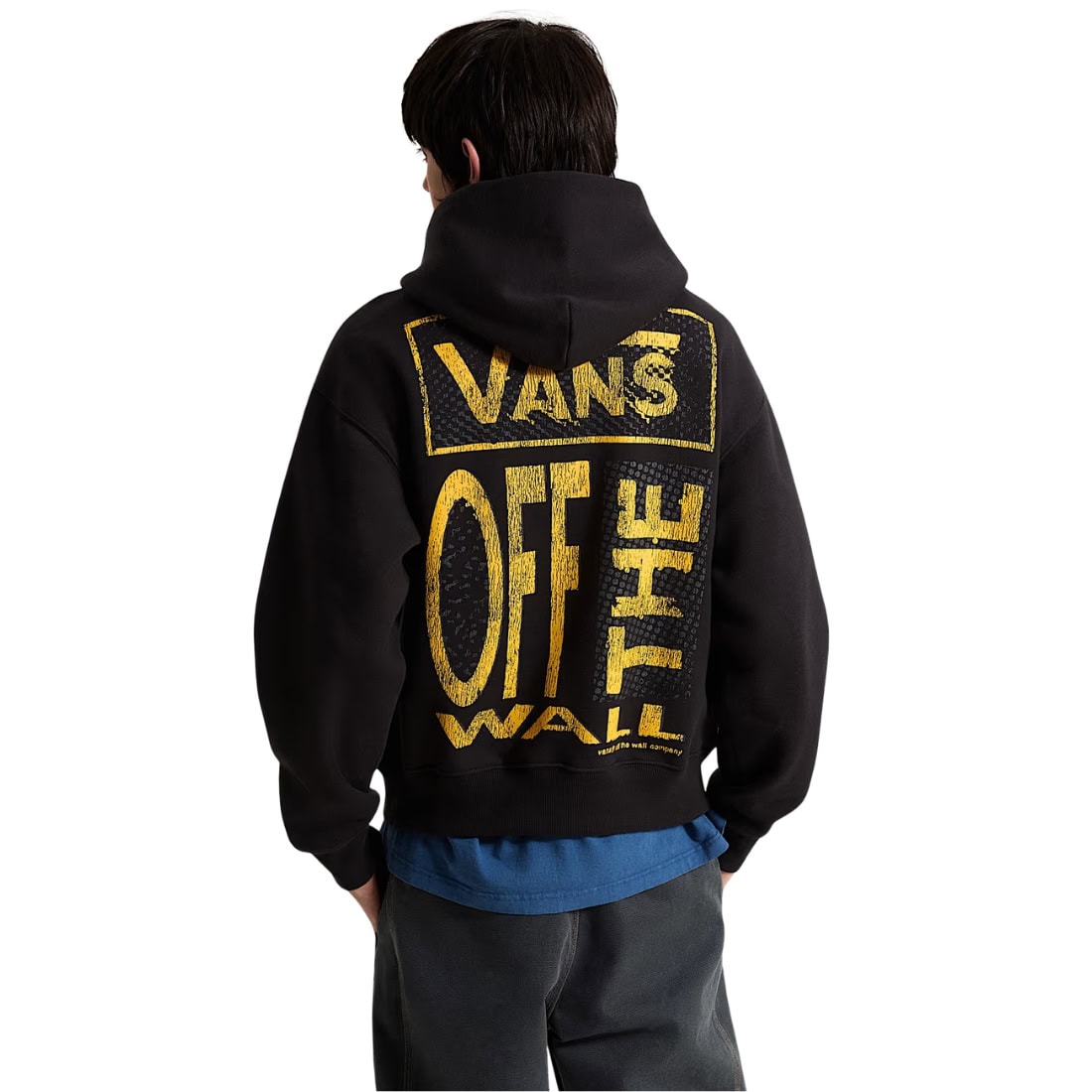 Vans Cut And Paste Pullover Hood - Black - Mens Pullover Hoodie by Vans