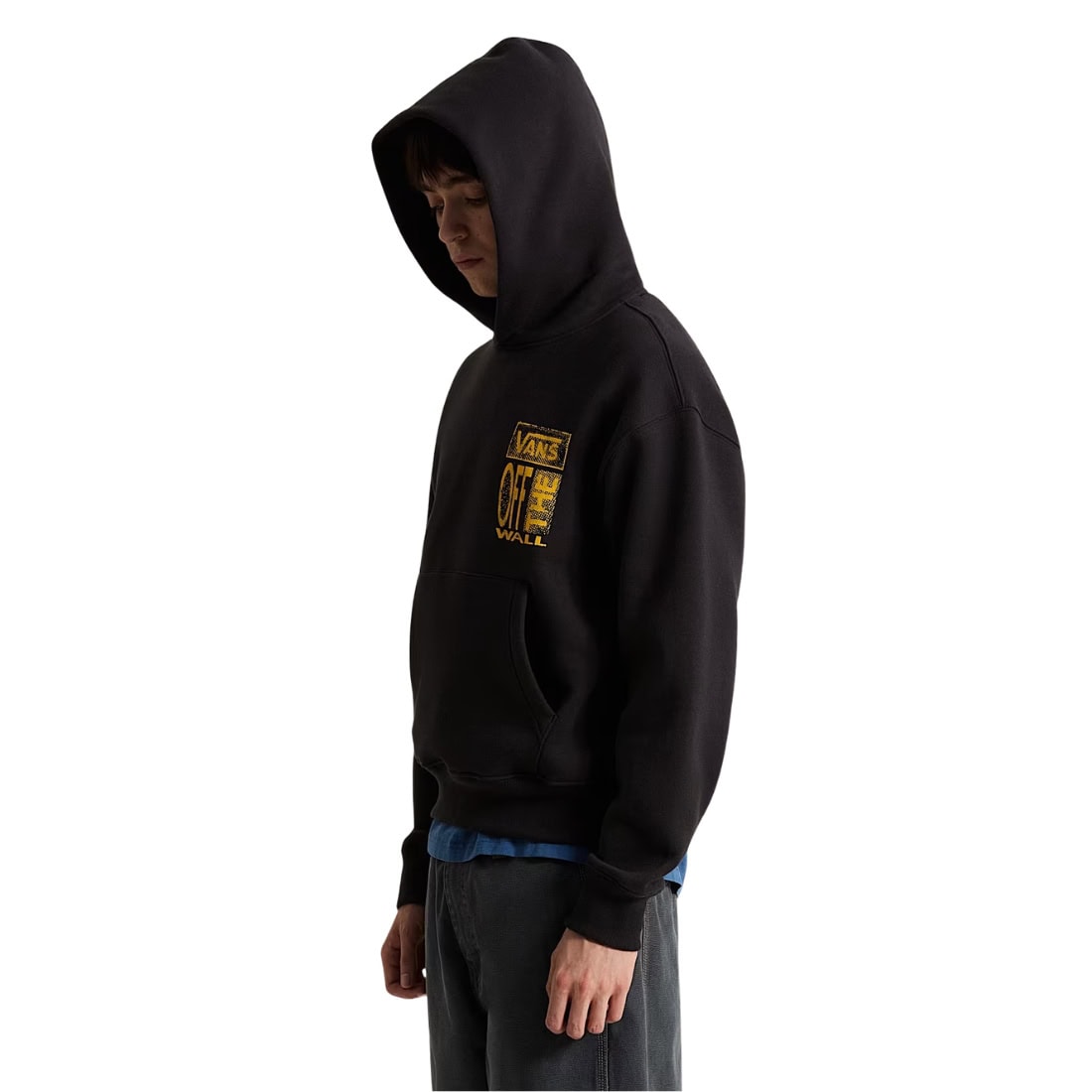 Vans Cut And Paste Pullover Hood - Black - Mens Pullover Hoodie by Vans