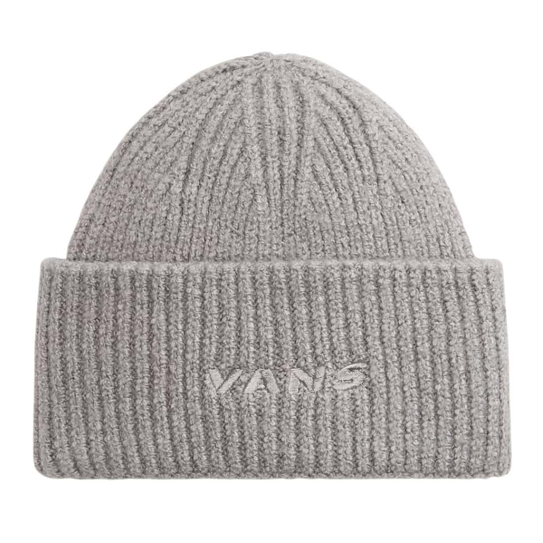 Vans Densmore Wide Cuff Beanie - Heather Grey - Fold Beanie by Vans