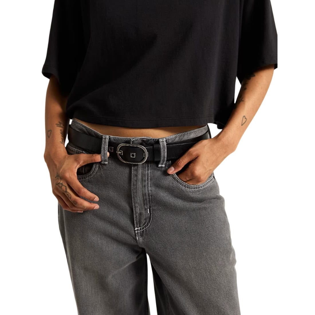 Vans Determined Belt - Black - Mens Leather Belt by Vans