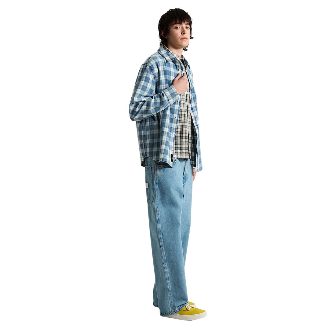 Vans Drill Chore Baggy Carpenter Denim - Light Stone - Mens Relaxed/Loose Denim Jeans by Vans