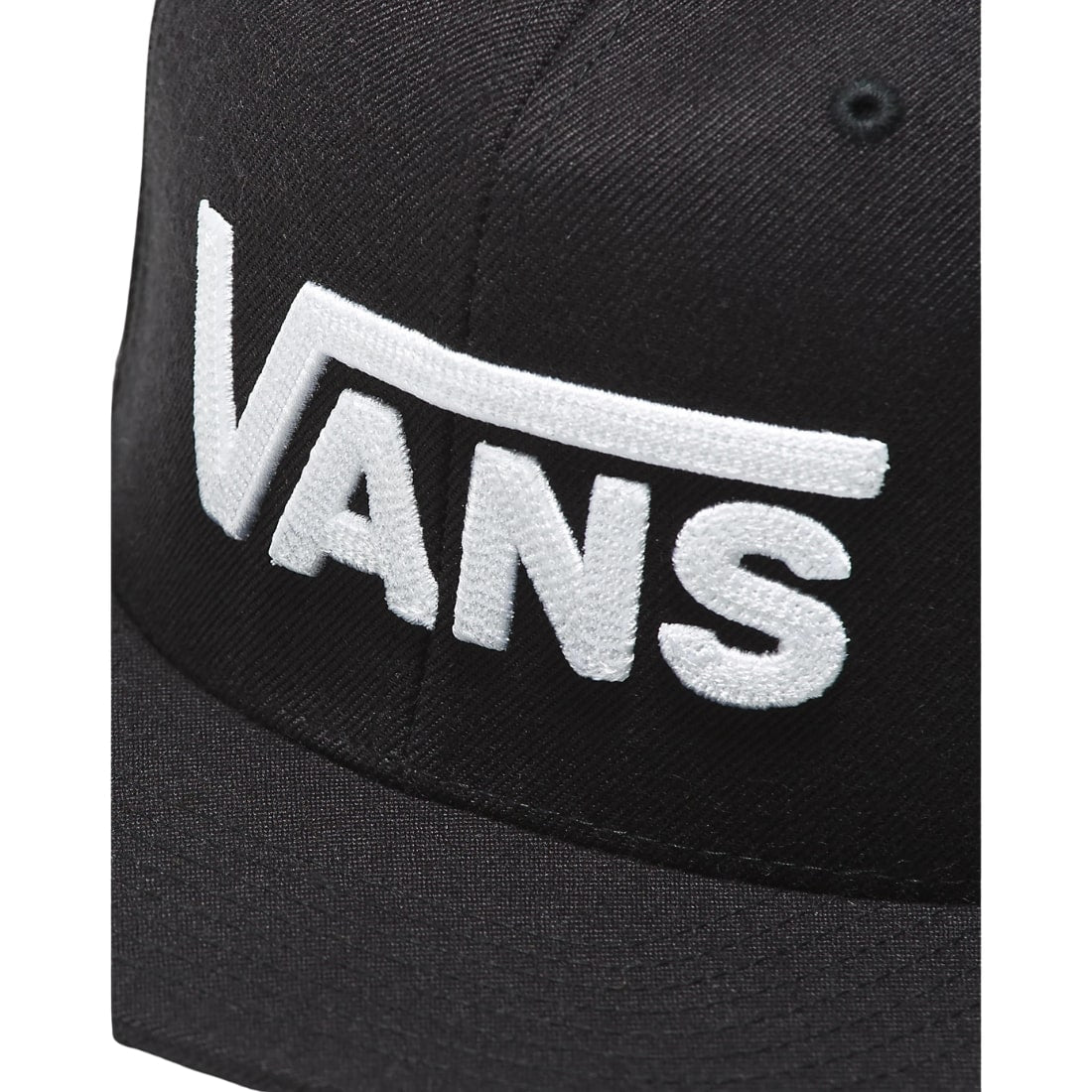 Vans Drop V II Snapback Hat Cap - Black/White - Snapback Cap by Vans One Size