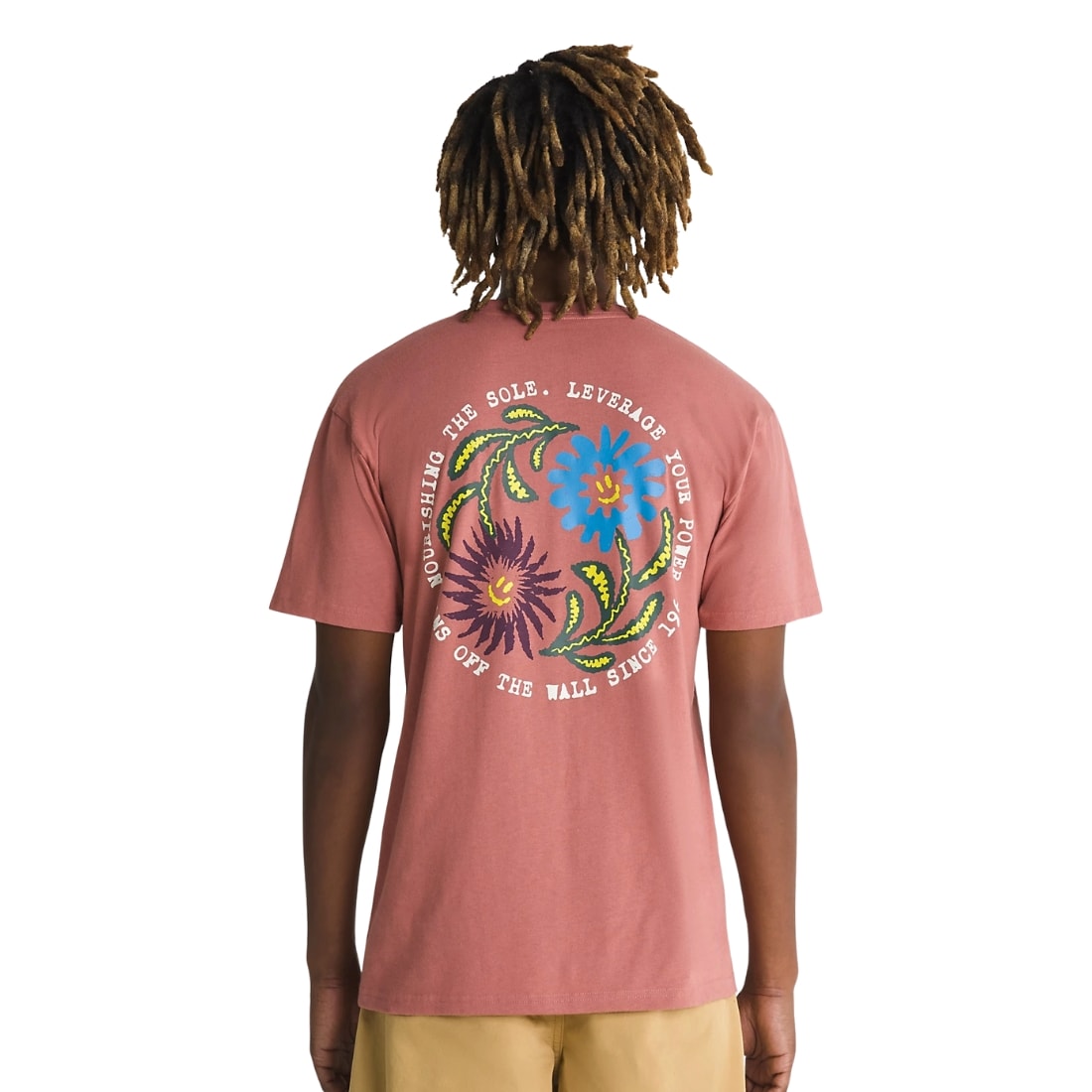 Vans Dual Bloom T-Shirt - Withered Rose - Mens Graphic T-Shirt by Vans