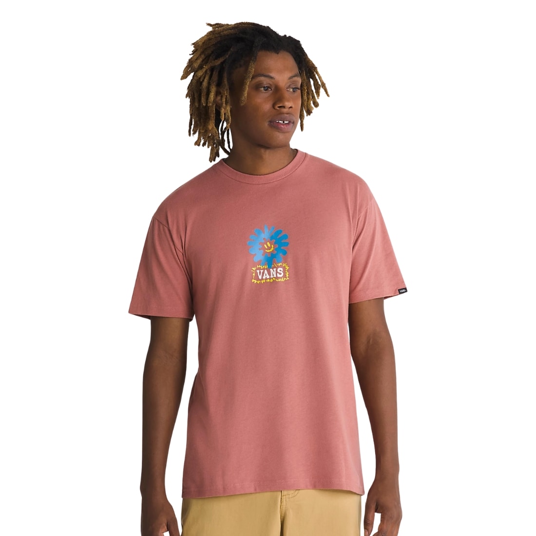 Vans Dual Bloom T-Shirt - Withered Rose - Mens Graphic T-Shirt by Vans