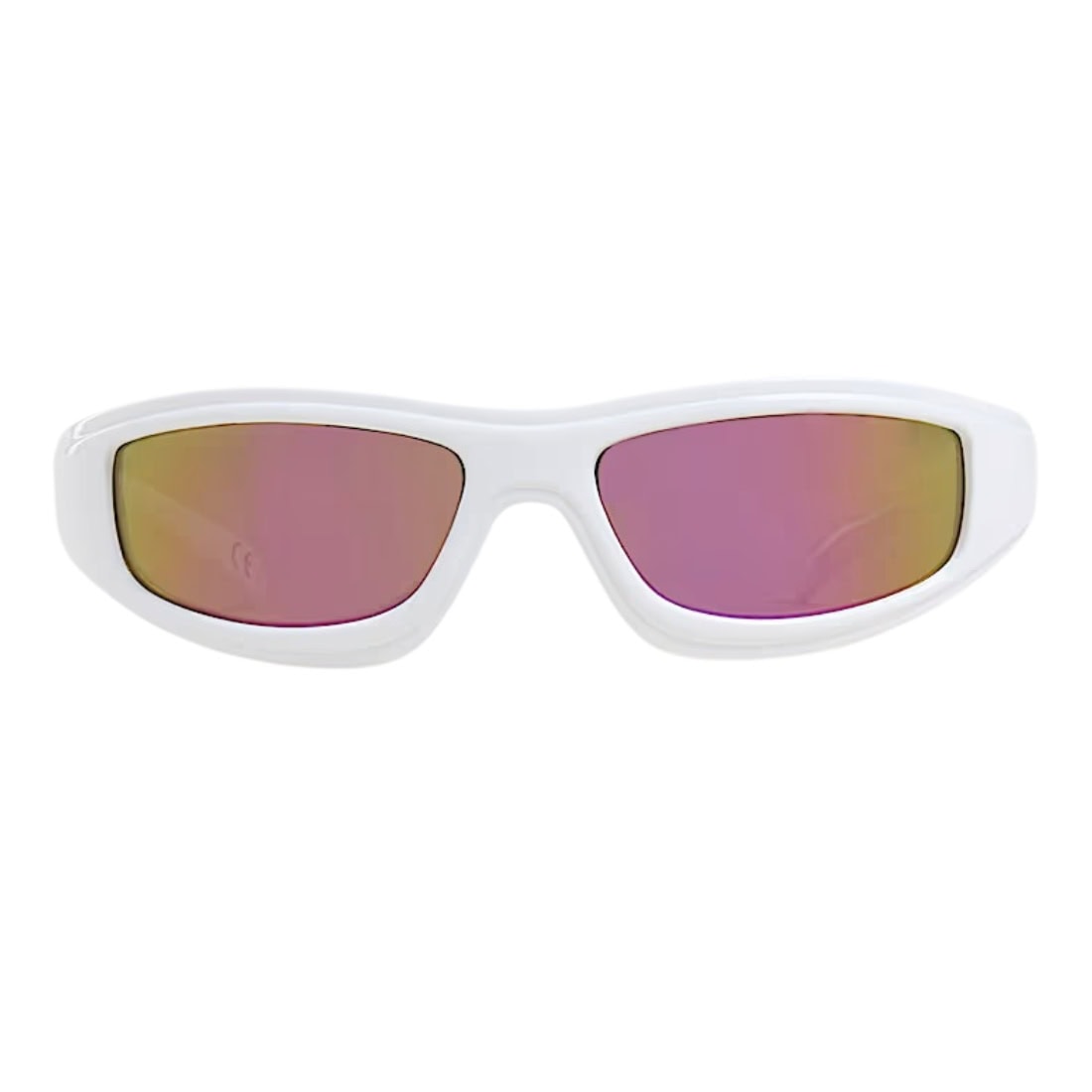Vans Felix Sunglasses - White/Mirror - Wrap Around Sunglasses by Vans