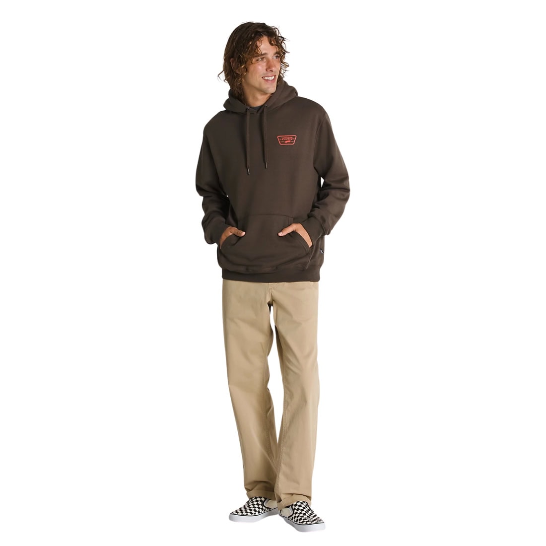 Vans Full Patch Pullover Hoodie - Turkish Coffee - Mens Pullover Hoodie by Vans