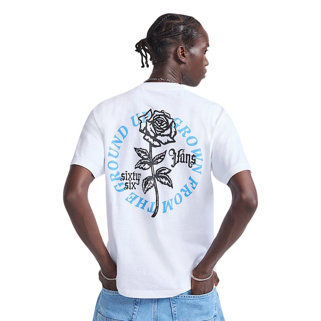 Vans Grown From The Ground T-Shirt - White - Mens Graphic T-Shirt by Vans