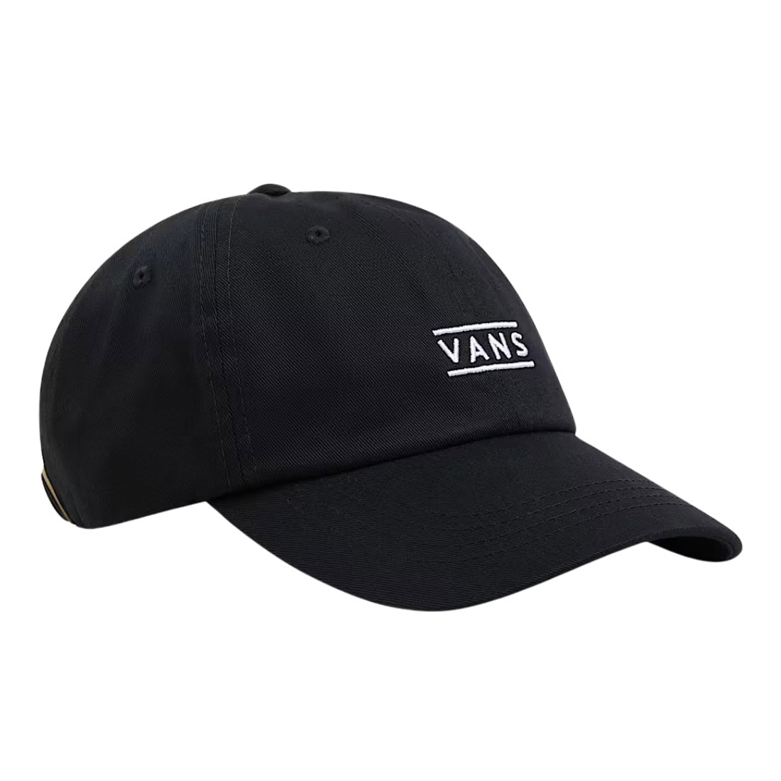 Vans Half Box Curved Bill Jockey Cap - Black - Strapback Cap by Vans One Size