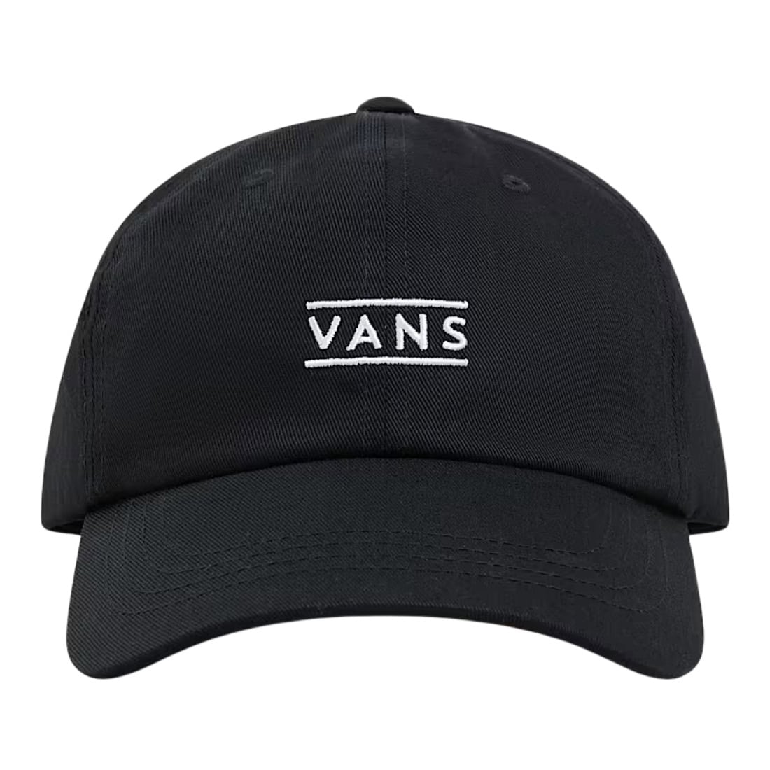 Vans Half Box Curved Bill Jockey Cap - Black - Strapback Cap by Vans One Size