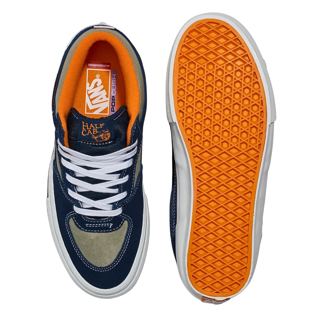 Vans Half Cab Skate Shoes - Smoke/Navy - Mens Skate Shoes by Vans