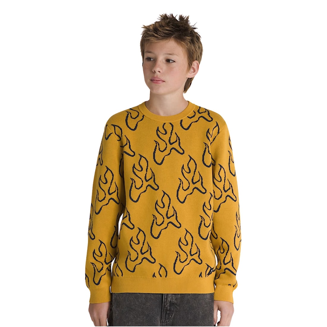 Vans Kids Blaze Crew - Harvest Gold - Boys Knitwear by Vans