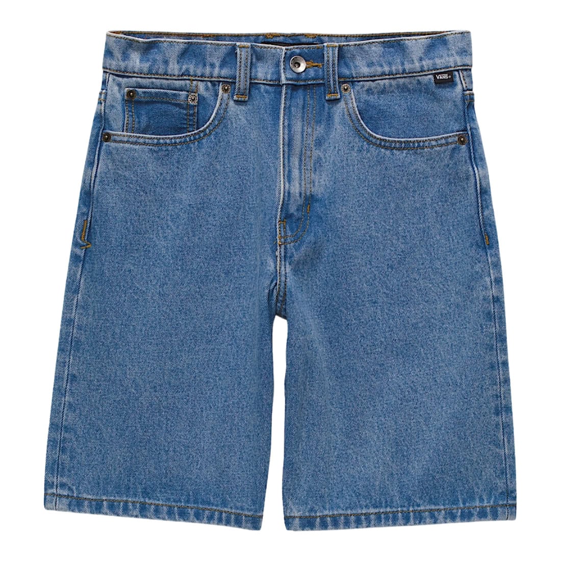 Vans Kids Check-5 Baggy Boys Denim Shorts - Stonewash - Boys Denim Shorts by Vans