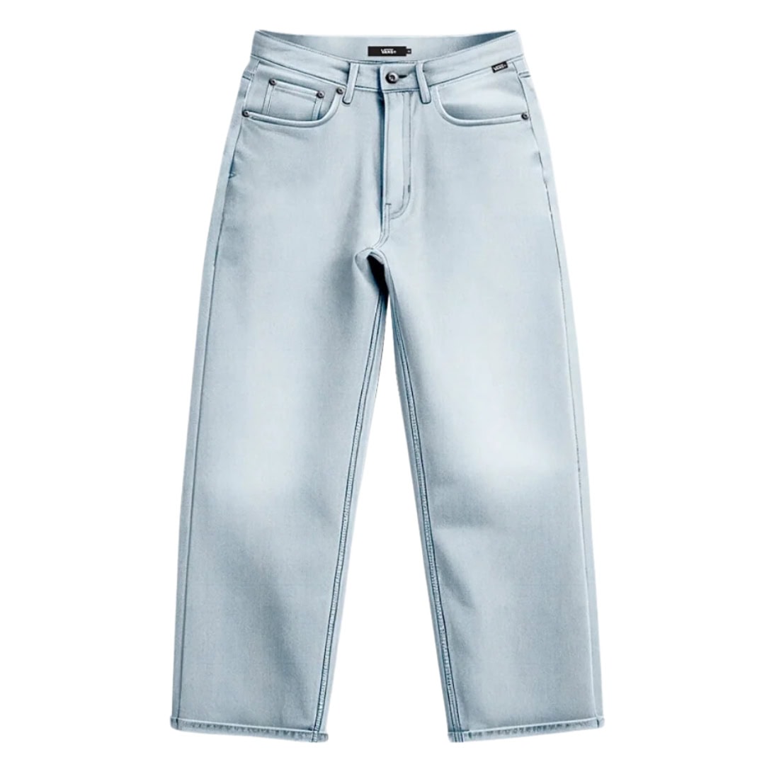 Vans Kids Check-5 Loose Denim - Blue Ice - Boys Relaxed/Loose Denim Jeans by Vans