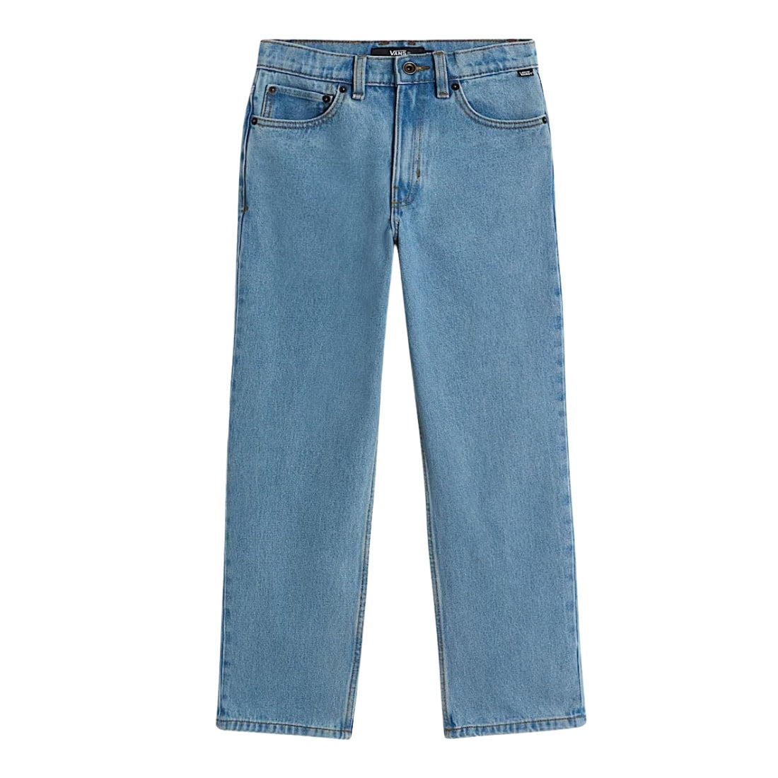 Vans Kids Check-5 Loose Denim - Stonewash - Boys Relaxed/Loose Denim Jeans by Vans