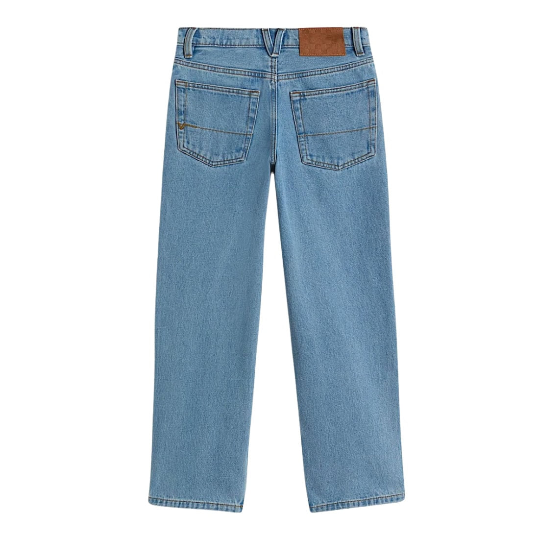 Vans Kids Check-5 Loose Denim - Stonewash - Boys Relaxed/Loose Denim Jeans by Vans