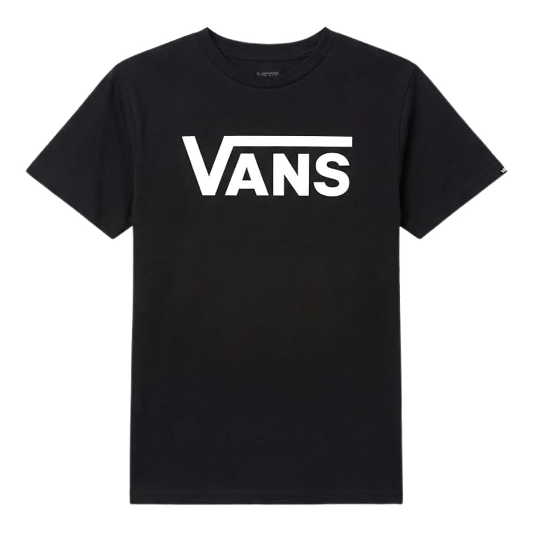 Vans Kids Classic Drop V Boys T-Shirt - Black/White - Boys Skate Brand T-Shirt by Vans