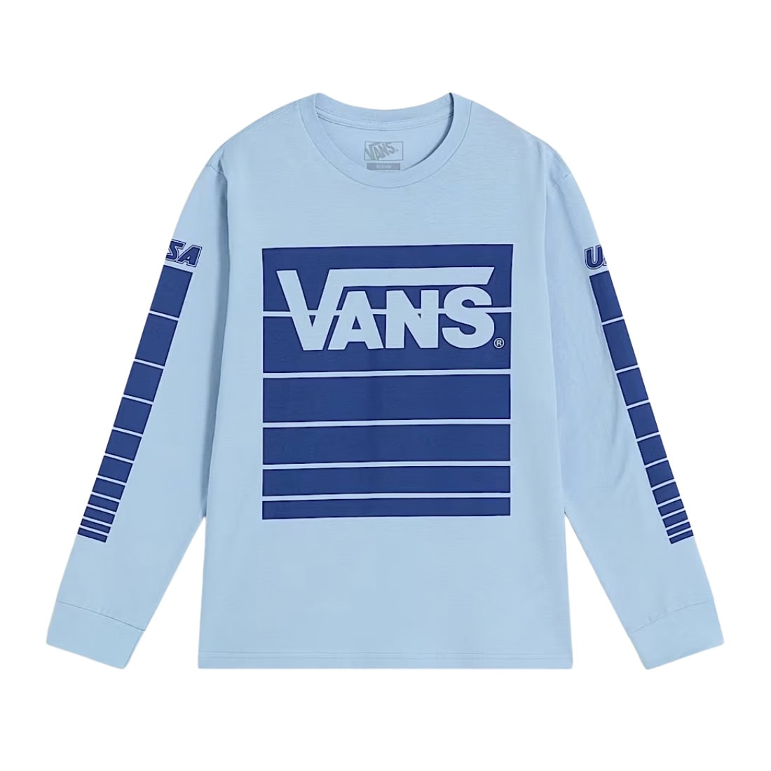 Vans Kids Fast Terrain Longsleeve Boys T-Shirt - Soft Slate - Boys Skate Brand T-Shirt by Vans