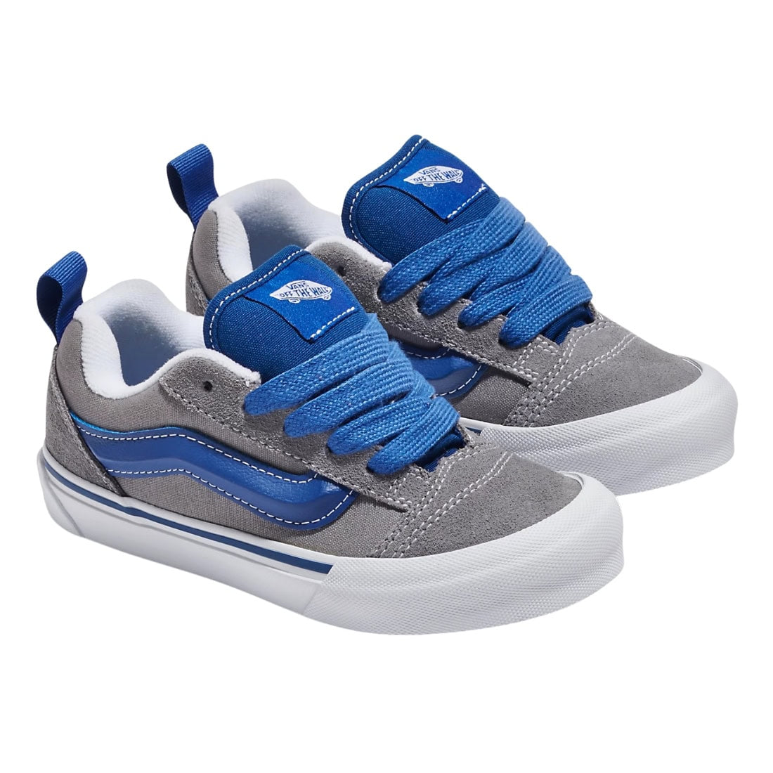 Vans Kids Knu Skool Skate Shoes - Color Pop Grey - Boys Skate Shoes by Vans