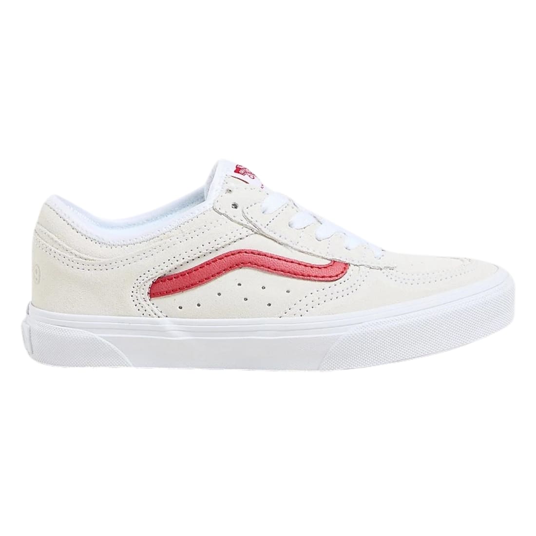 Vans Kids Rowley Classic Skate Shoes - White/Racing Red - Boys Skate Shoes by Vans