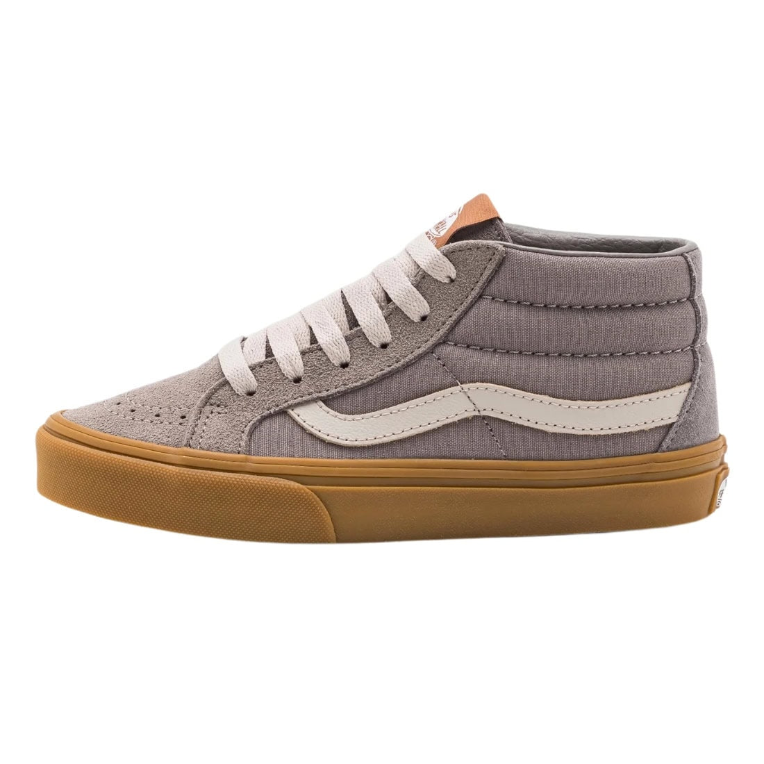 Vans Kids Sk8-Mid Reissue Skate Shoes - Gum Grey - Boys High Top Trainers by Vans