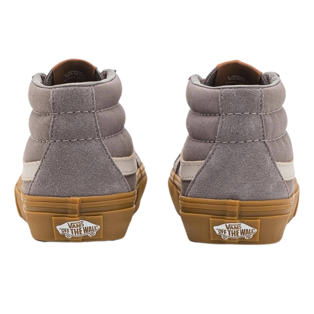 Vans Kids Sk8-Mid Reissue Skate Shoes - Gum Grey - Boys High Top Trainers by Vans