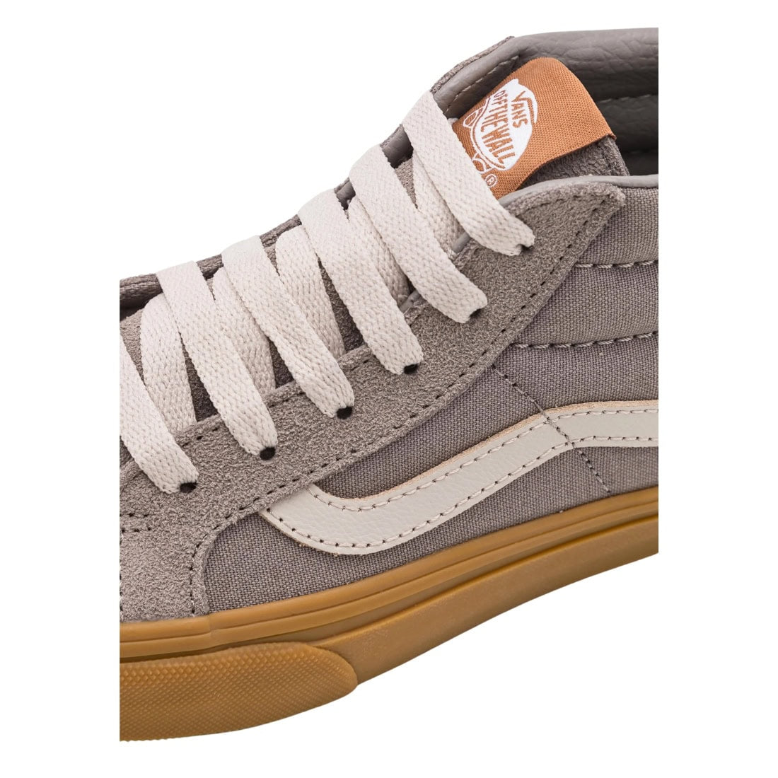 Vans Kids Sk8-Mid Reissue Skate Shoes - Gum Grey - Boys High Top Trainers by Vans