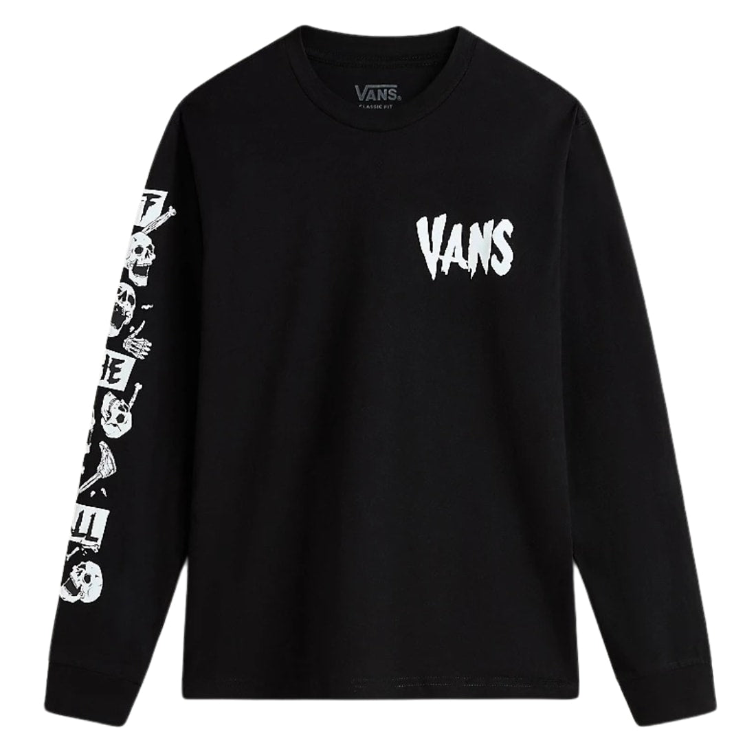 Vans Kids Vans Long Sleeve Shirt Boys Vans Kids Skeleton Long