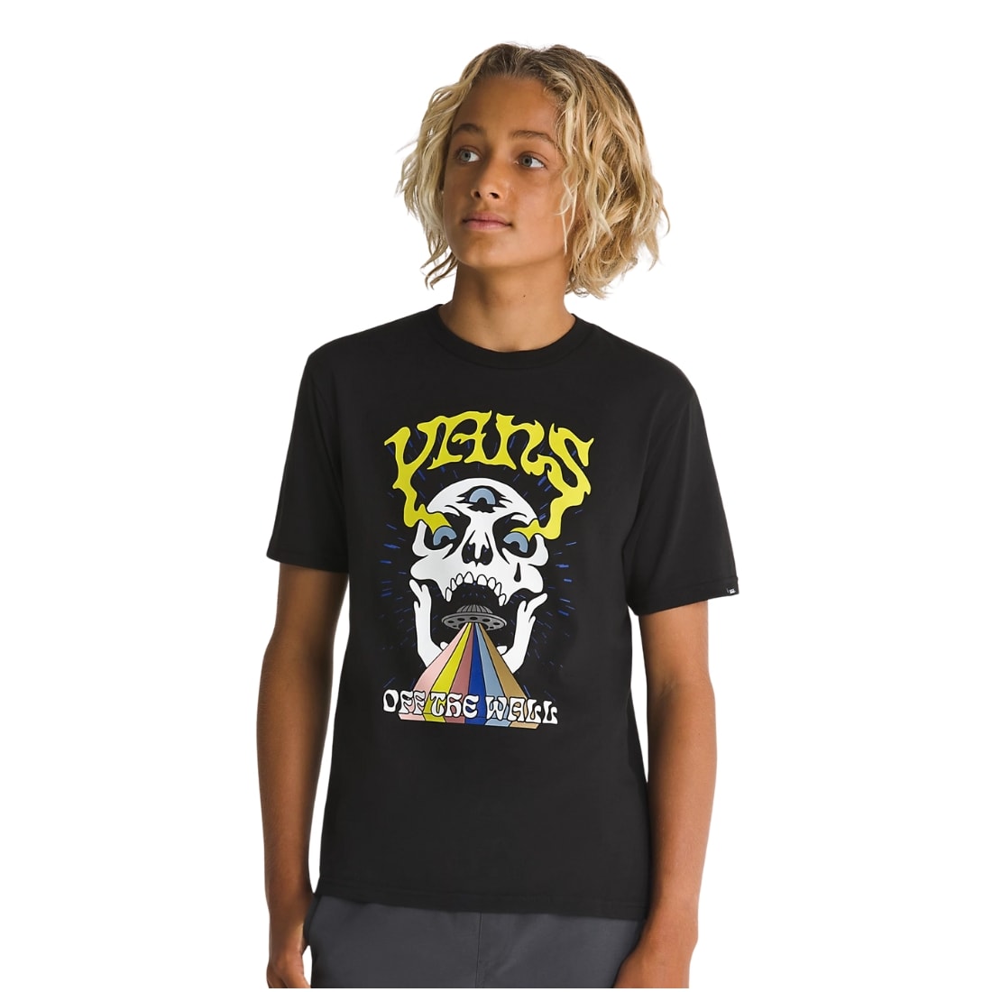Vans Kids Skull T-Shirt - Black - Boys Skate Brand T-Shirt by Vans