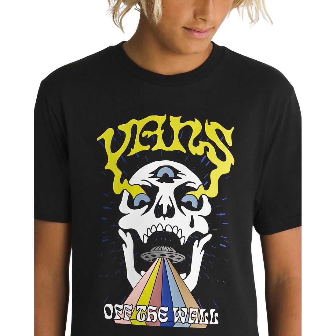Vans Kids Skull T-Shirt - Black - Boys Skate Brand T-Shirt by Vans