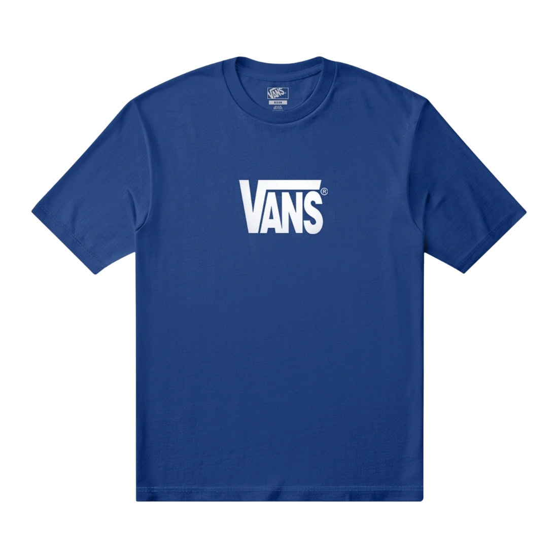 Vans Kids Stretch Logo Boys T-Shirt - Classic Blue - Boys Skate Brand T-Shirt by Vans