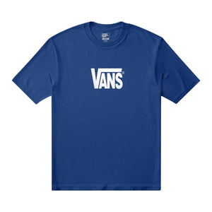 Vans Kids Stretch Logo Boys T-Shirt - Classic Blue - Boys Skate Brand T-Shirt by Vans