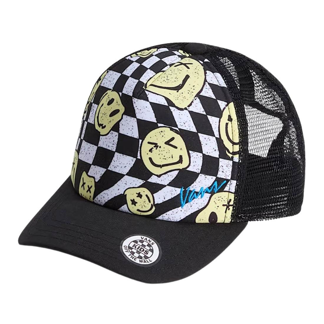 Vans Kids Twisted Vans Trucker Cap - Black - Boys Snapback Cap by Vans One Size