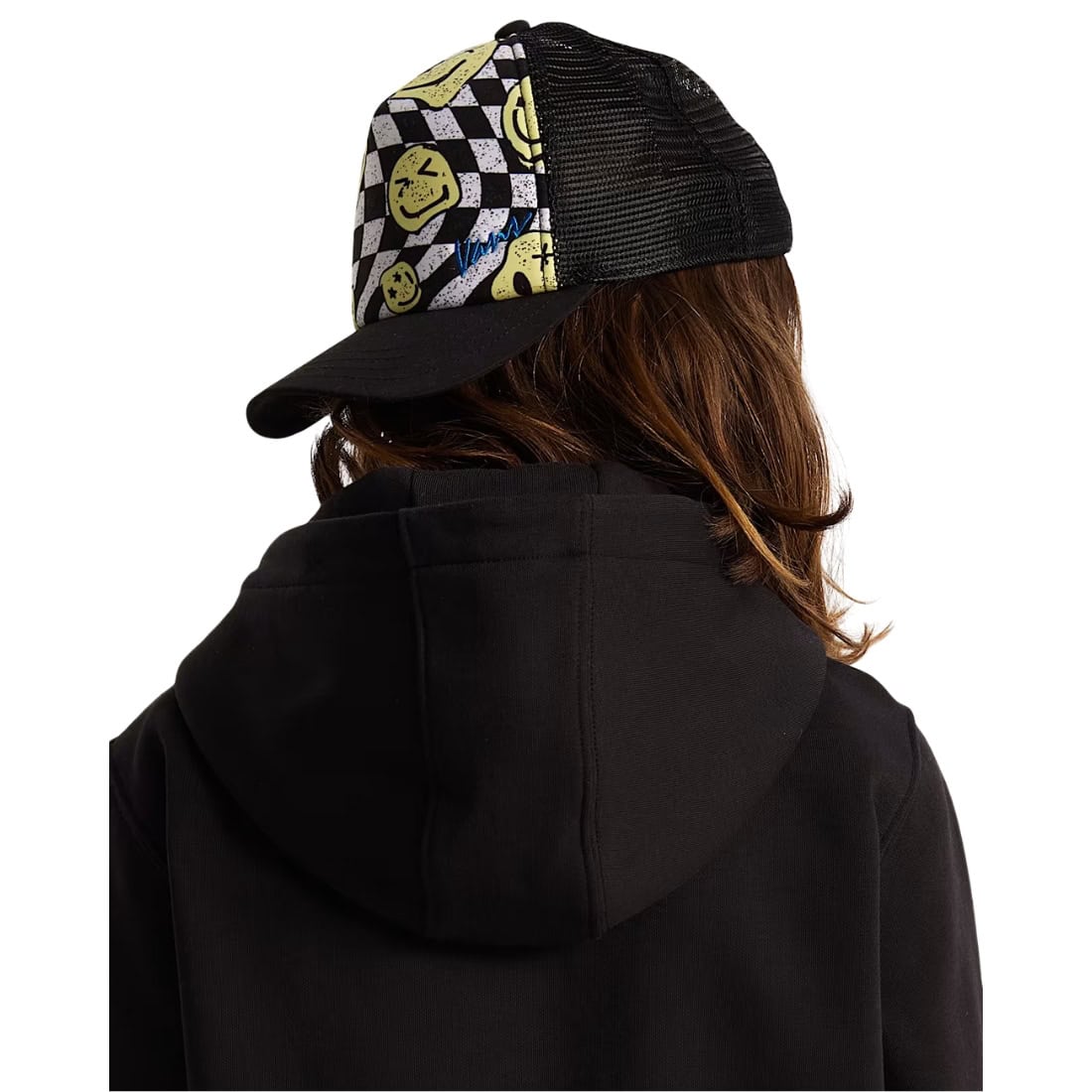 Vans Kids Twisted Vans Trucker Cap - Black - Boys Snapback Cap by Vans One Size