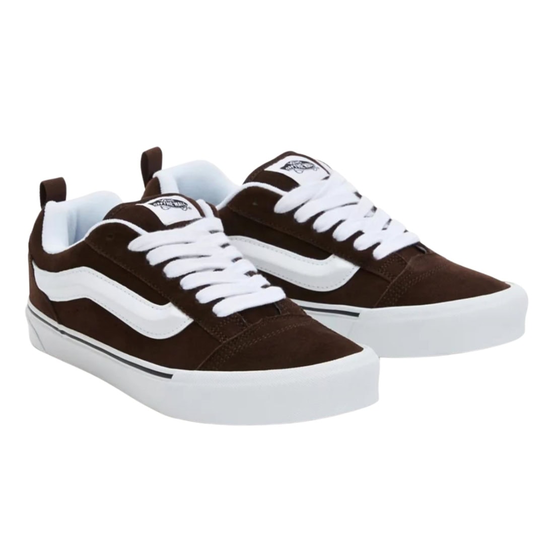 Vans Knu Skool Shoes - Brown White - Mens Skate Shoes by Vans