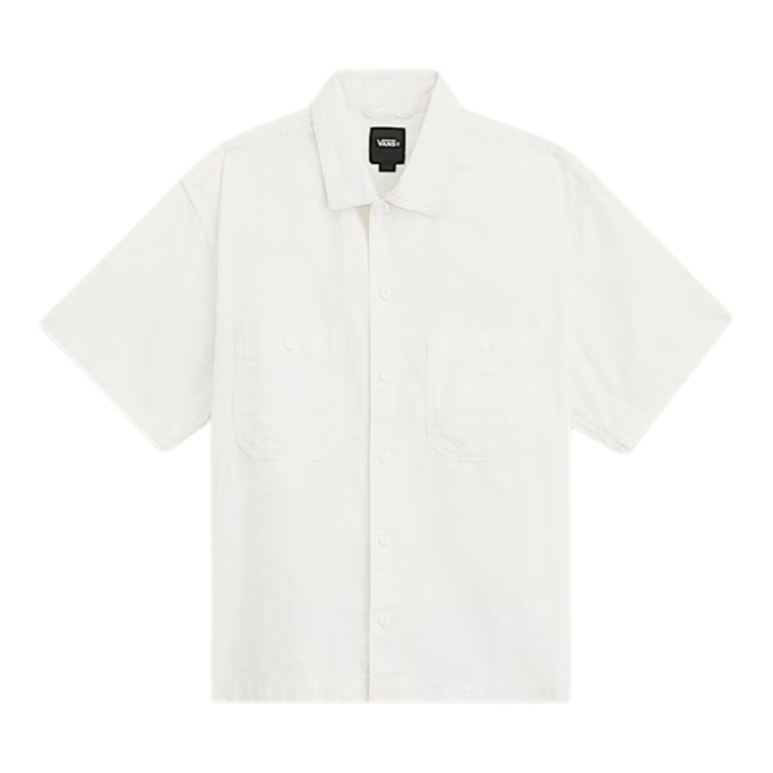 Vans Larkspur Textured Solid Shirt - Marshmallow - Mens Casual Shirt by Vans