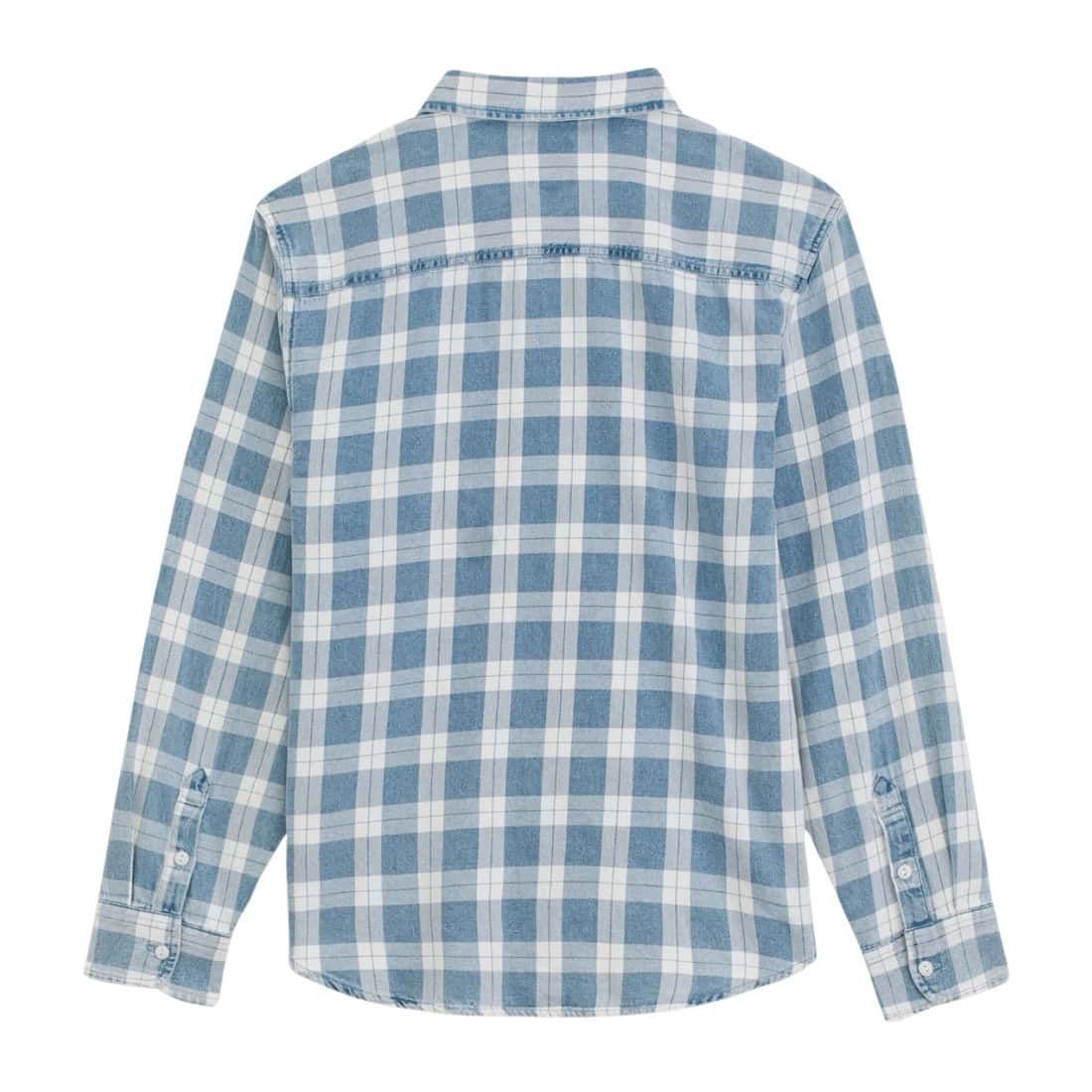 Vans Lawson Vintage Indigo Long Sleeve Shirt - Bleach Indigo - Mens Casual Shirt by Vans