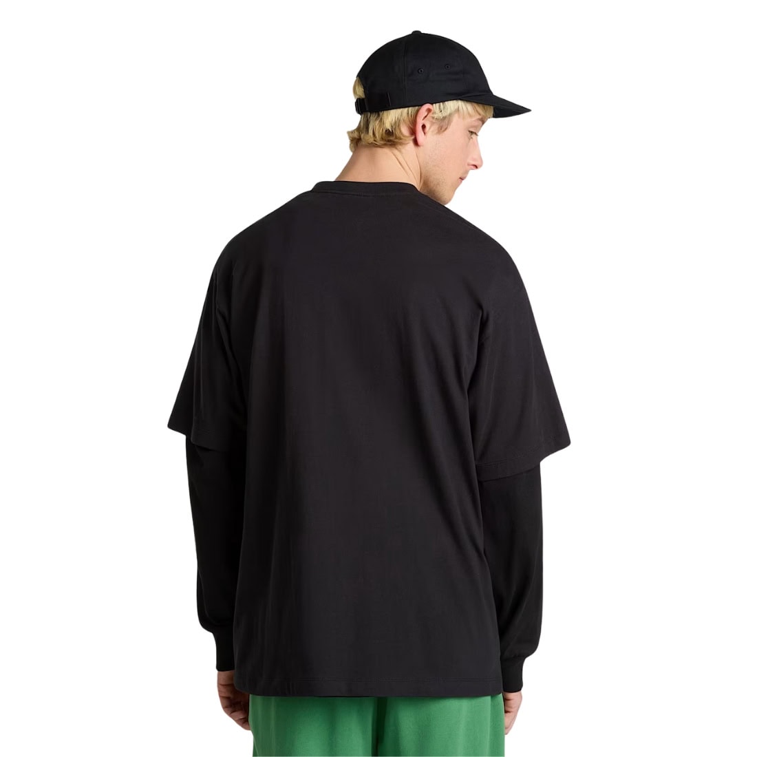 Vans Left Chest II Loose Fit Long Sleeve T-Shirt - Black - Mens Graphic T-Shirt by Vans