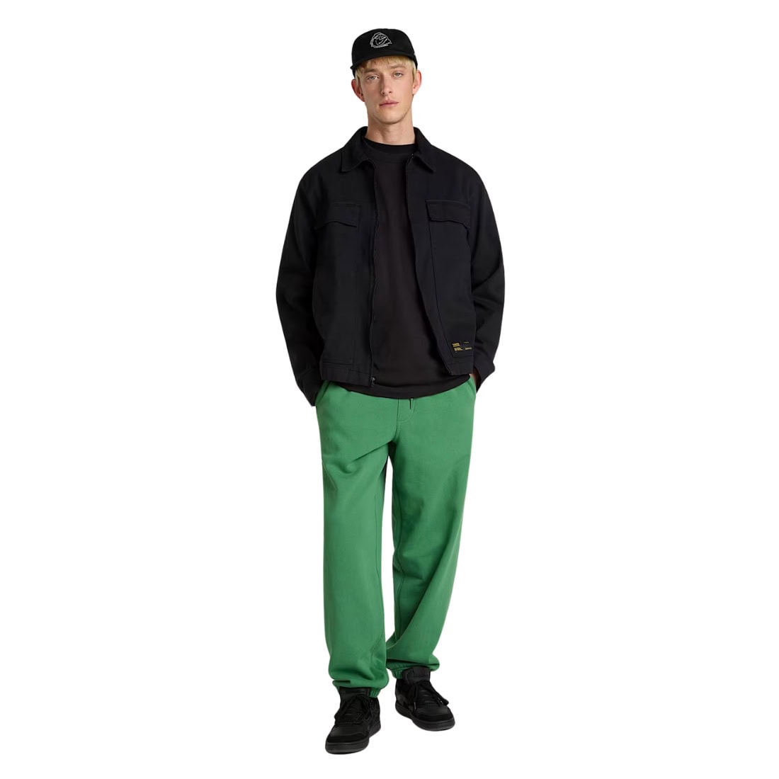 Vans Left Chest II Loose Fit Long Sleeve T-Shirt - Black - Mens Graphic T-Shirt by Vans
