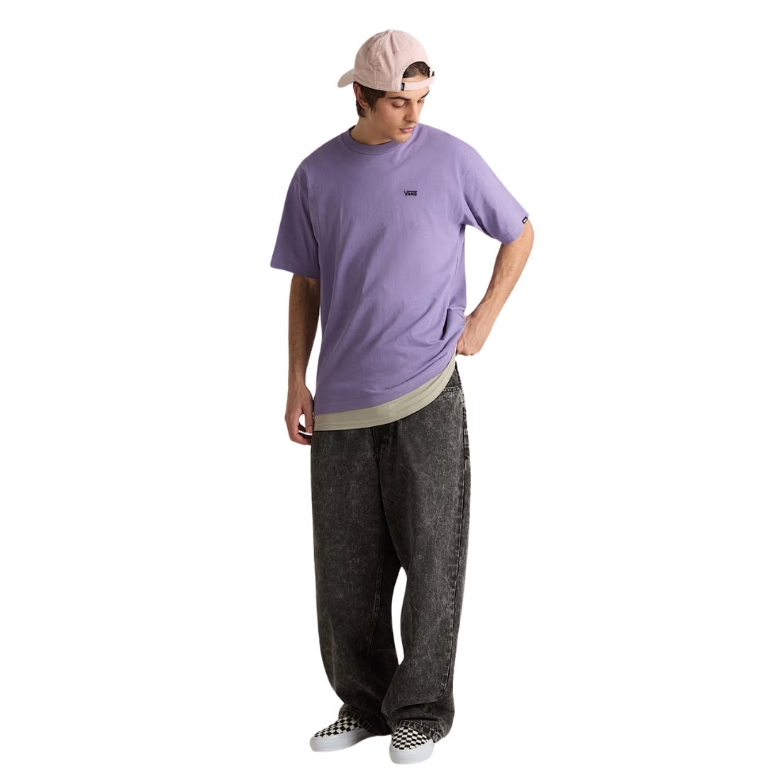 Vans Left Chest II Loose Fit T-Shirt - Purple Haze - Mens Graphic T-Shirt by Vans