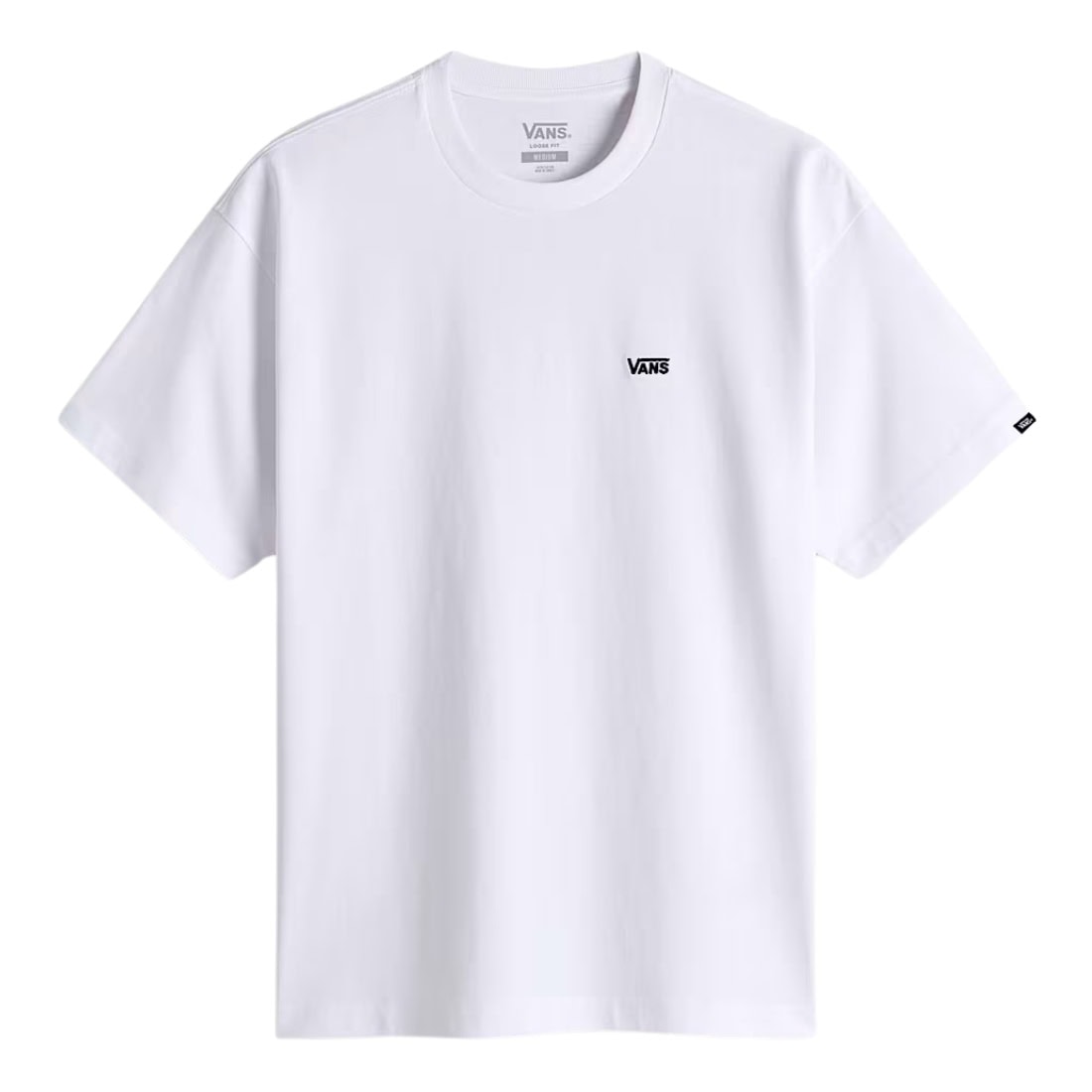 Vans Left Chest II Loose Fit T-Shirt - White - Mens Graphic T-Shirt by Vans