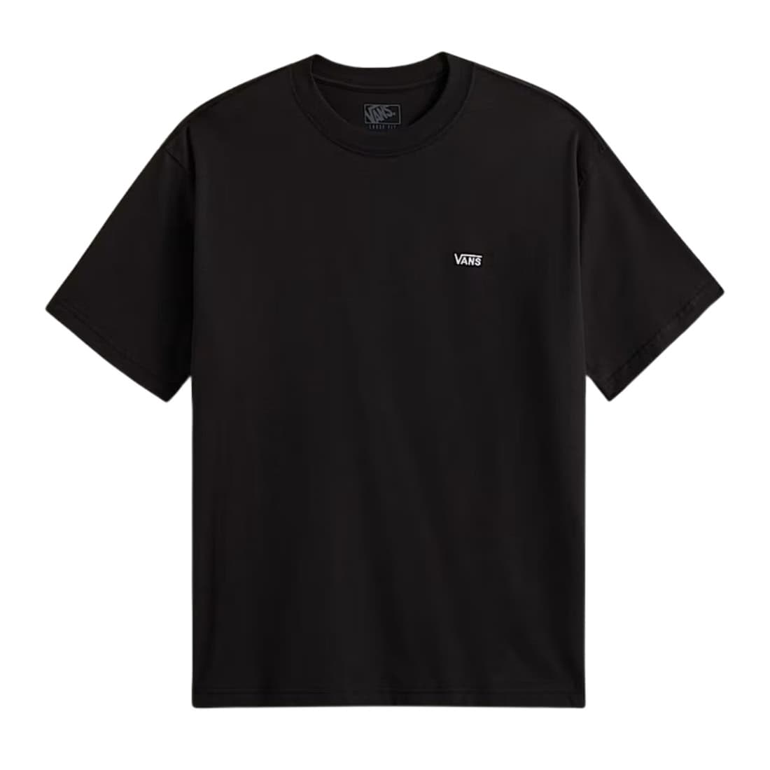 Vans Left Chest Logo II Loose Fit T-Shirt - Black - Mens Graphic T-Shirt by Vans