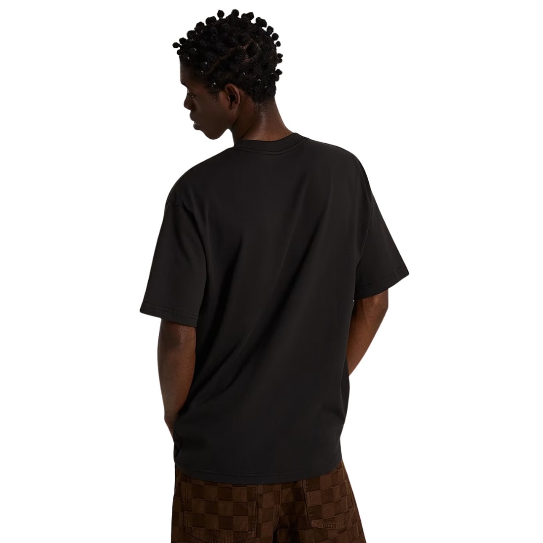 Vans Left Chest Logo II Loose Fit T-Shirt - Black - Mens Graphic T-Shirt by Vans