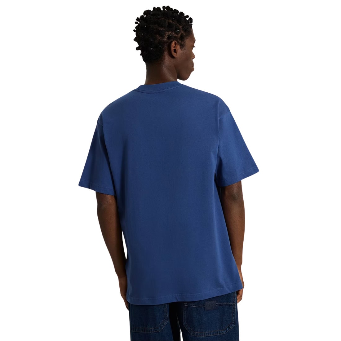 Vans Left Chest Loose T-Shirt - True Navy - Mens Graphic T-Shirt by Vans