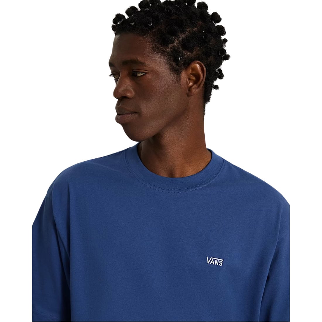 Vans Left Chest Loose T-Shirt - True Navy - Mens Graphic T-Shirt by Vans